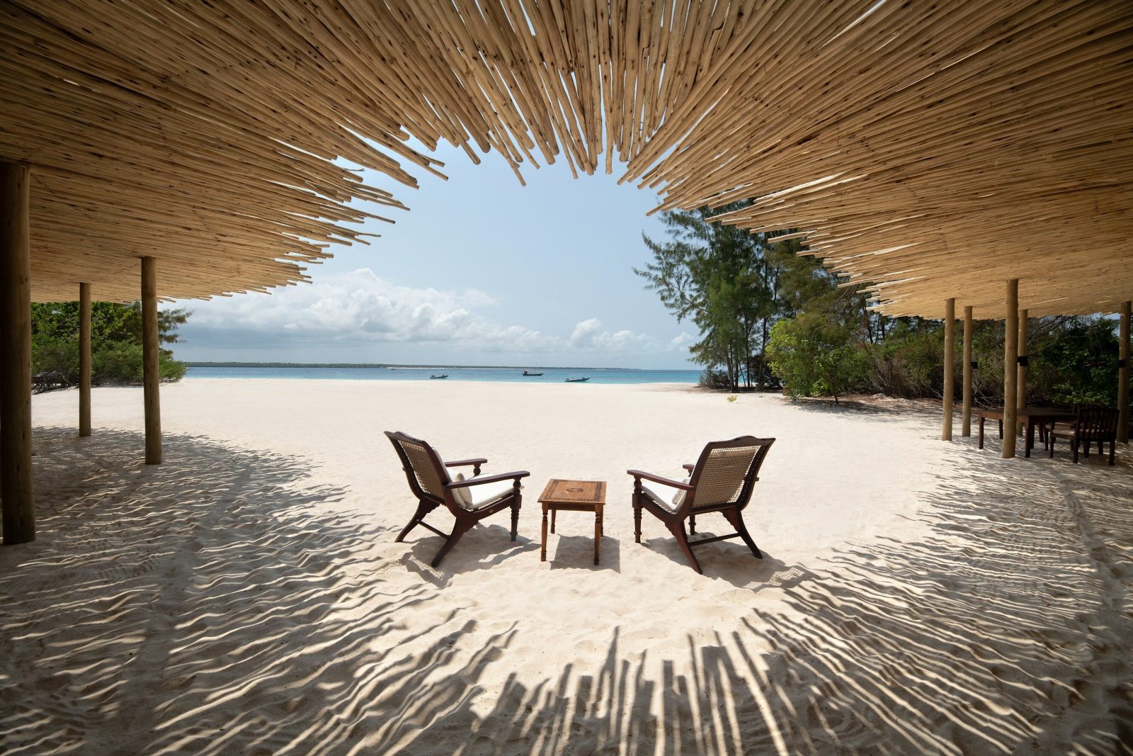 Turquoise water off a Zanzibar island beach